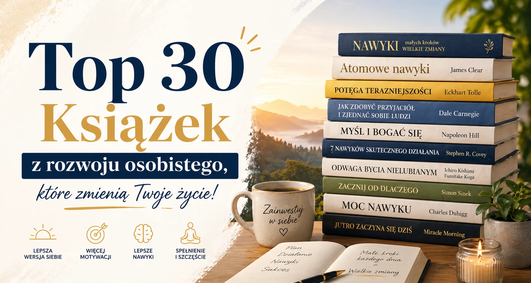 Top 30 książek rozwój osobisty